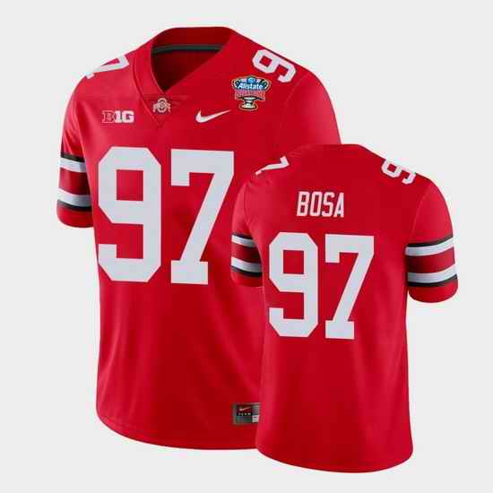 Men Ohio State Buckeyes Joey Bosa 2021 Sugar Bowl Scarlet College Football Jersey